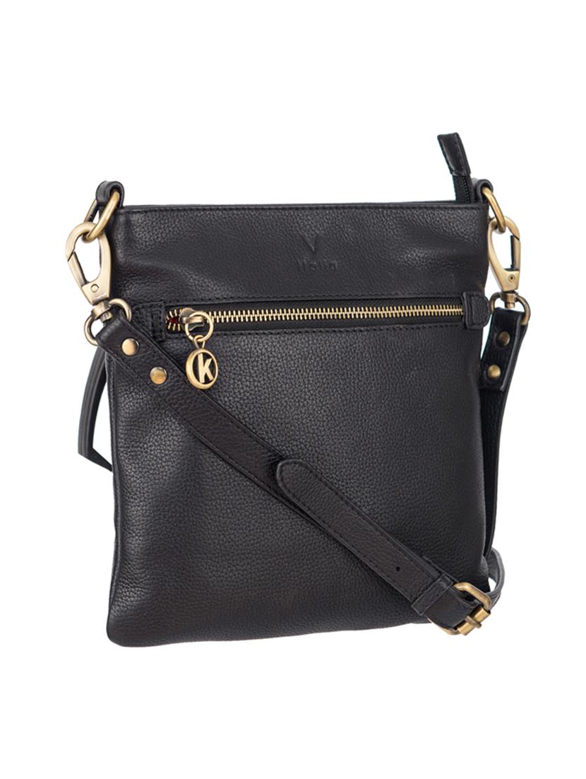 black leather sling bag - 13986274 - Standard Image - 3