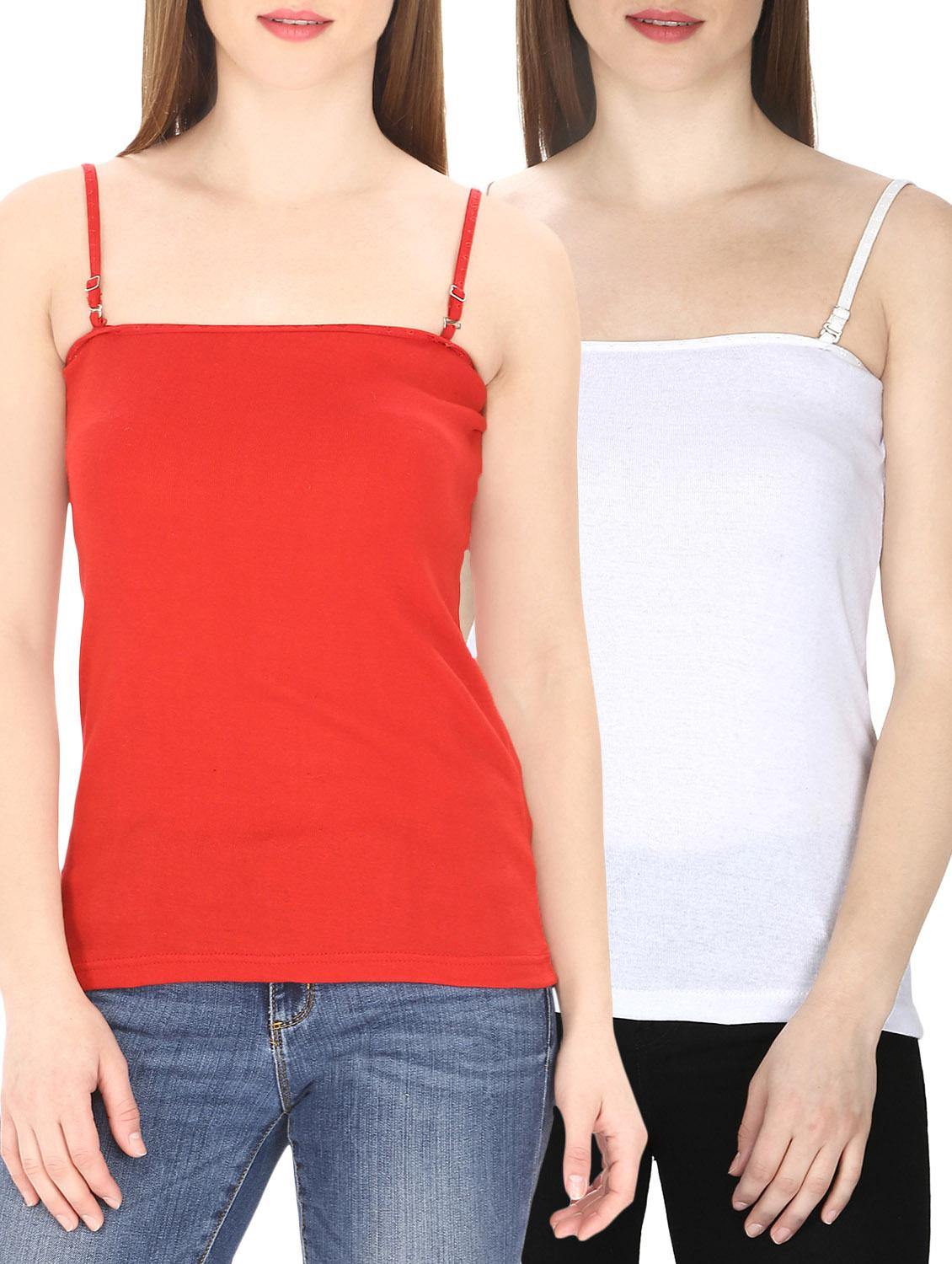 set of 2 multi colored cotton camisoles - 13993276 - Zoom Image - 0