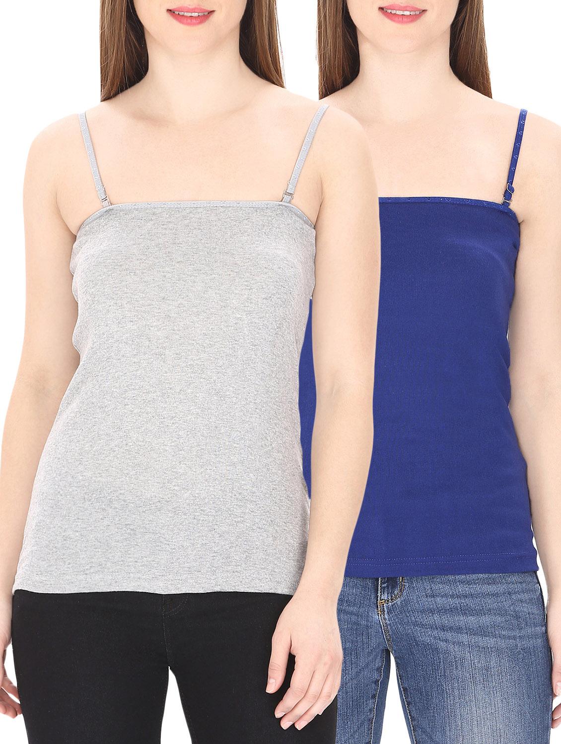 set of 2 multi colored cotton camisoles - 13993289 - Zoom Image - 0