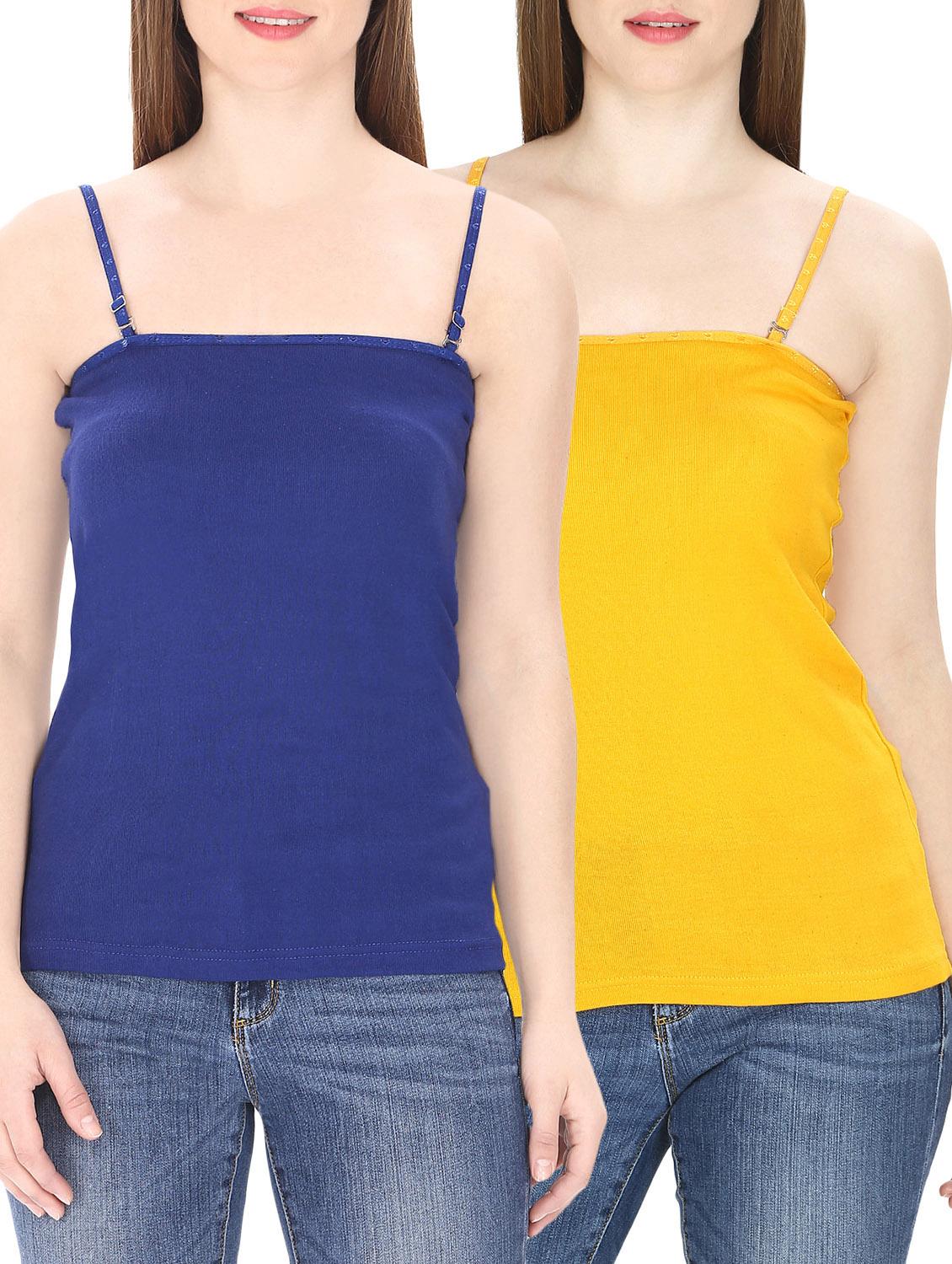 set of 2 multi colored cotton camisoles - 13993294 - Zoom Image - 0