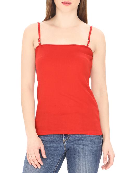 detachable strap solid camisole - 13993376 - Standard Image - 0