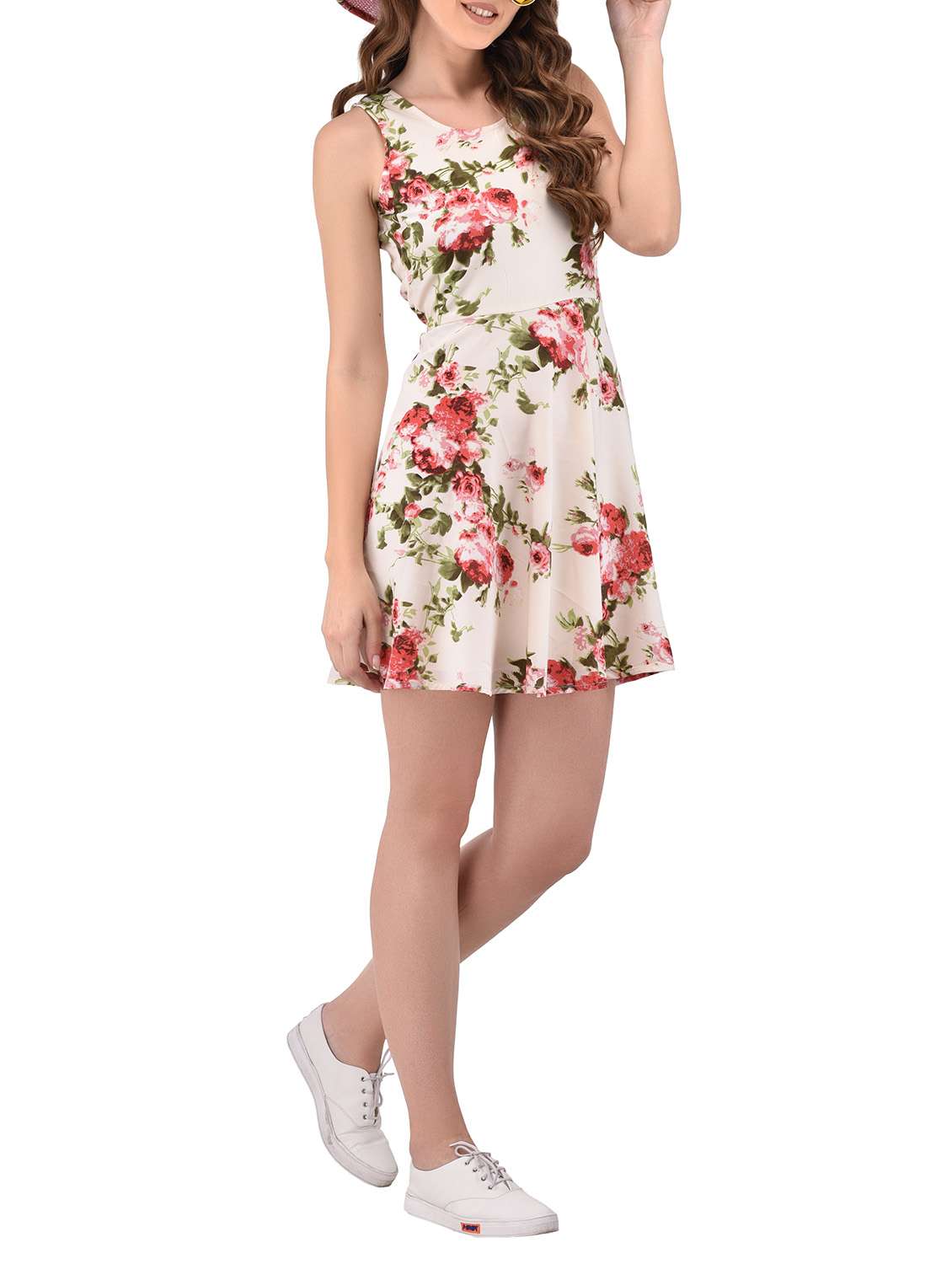 women's fit & flare floral dress