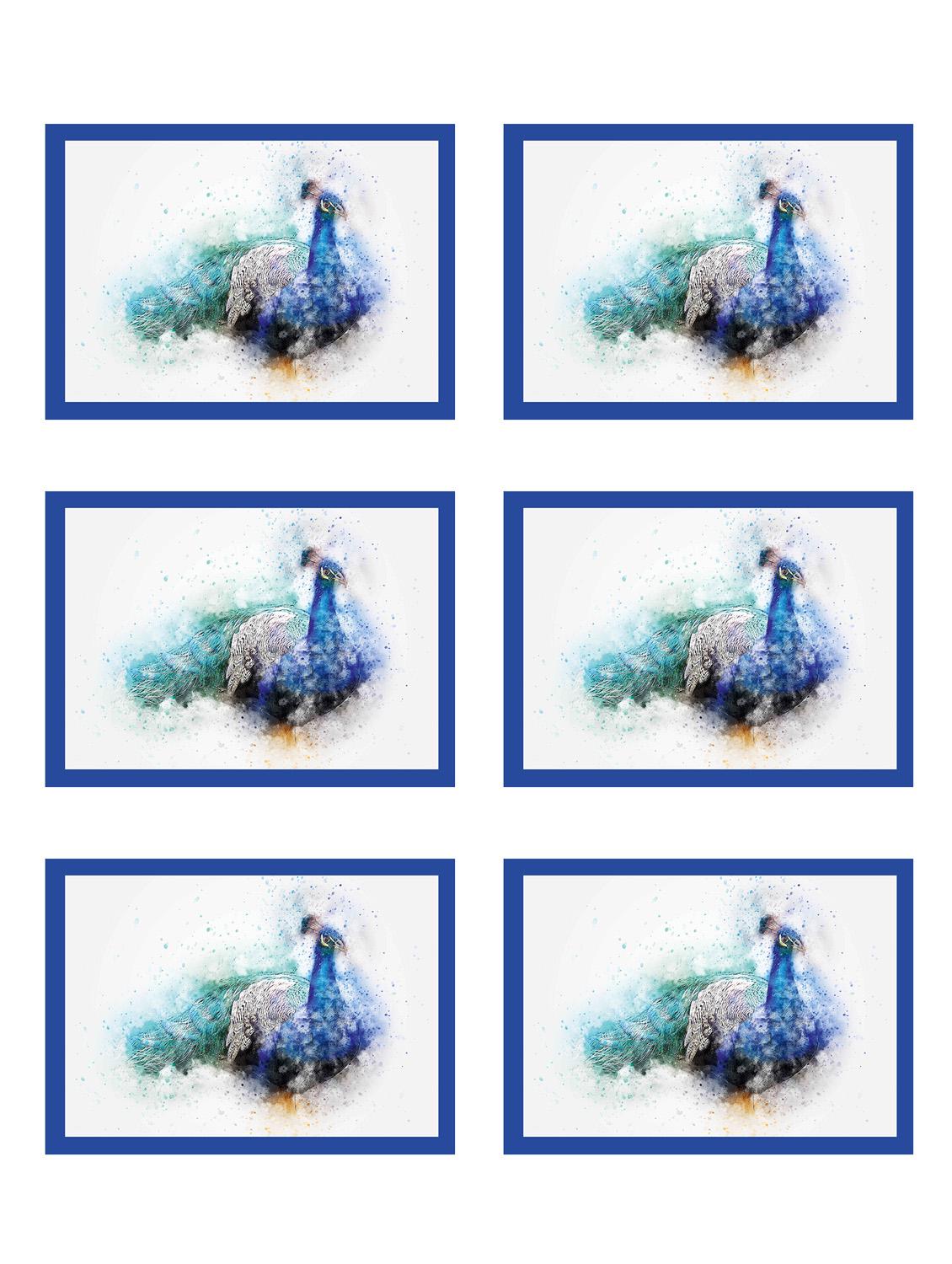 printed polyester table mat set of 6 pcs - 14000245 -  Zoom Image - 0