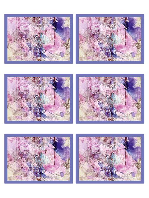 printed polyester table mat set of 6 pcs - 14000256 - Standard Image - 0