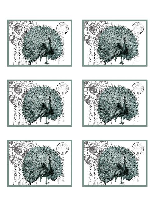 printed polyester table mat set of 6 pcs - 14000282 - Standard Image - 0