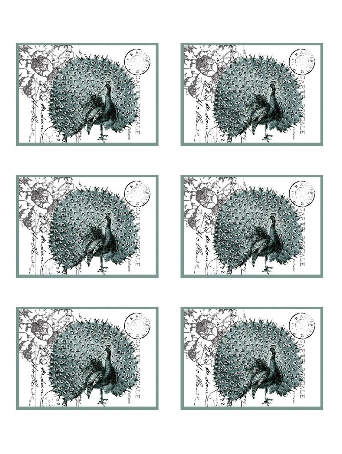 printed polyester table mat set of 6 pcs - 14000282 -  Zoom Image - 0
