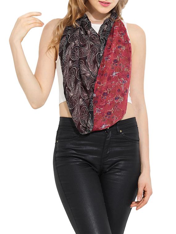 red polyester scarf - 14001334 - Zoom Image - 0