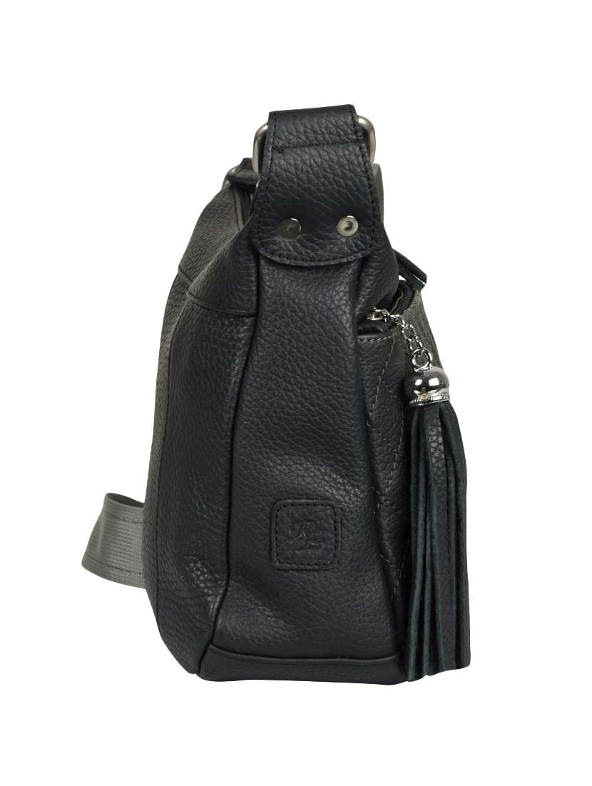 black quilted regular sling bag - 14002080 - Standard Image - 5