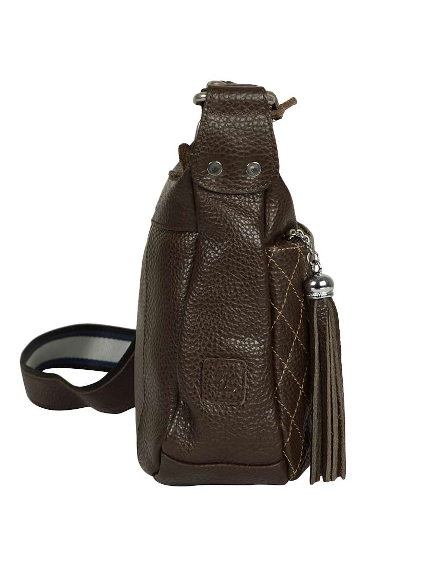 brown leather sling bag - 14002083 - Standard Image - 5