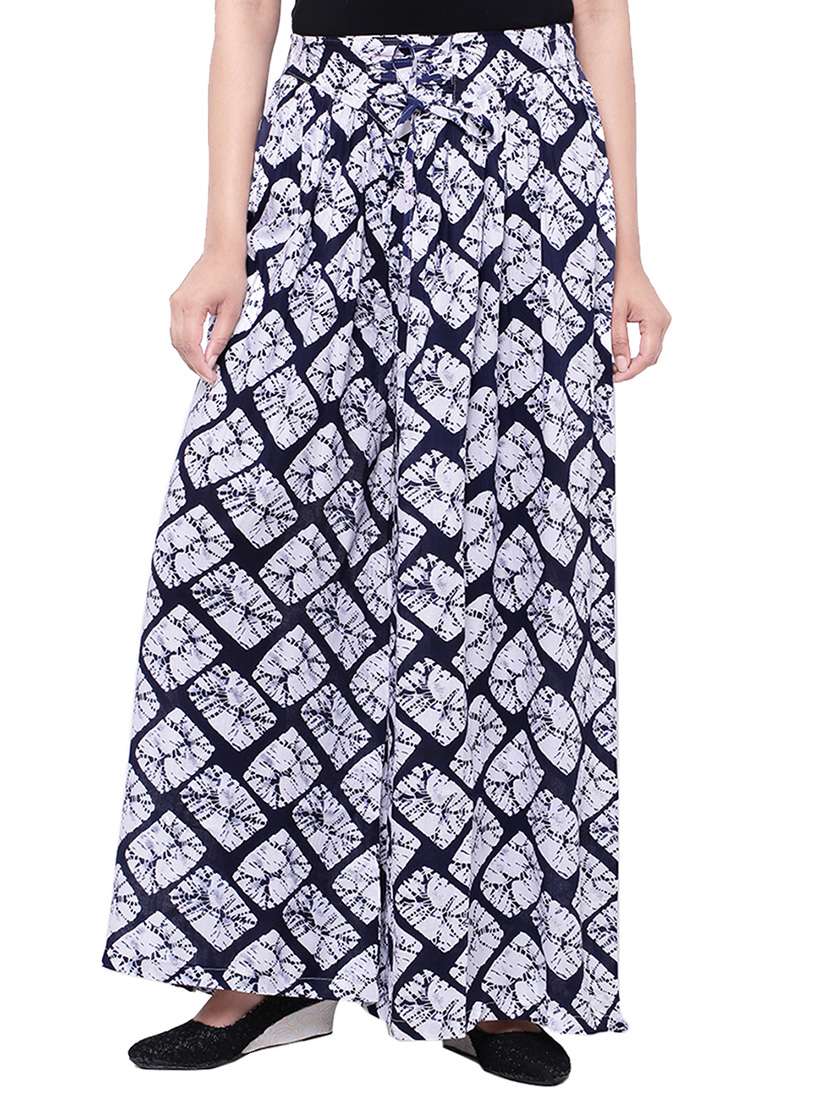 multicolored cotton printed palazzo