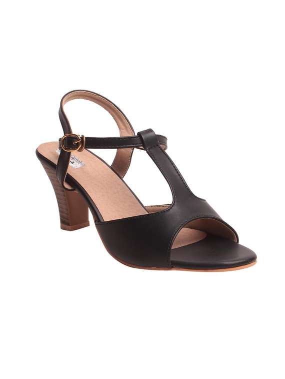 black ankle strap sandal