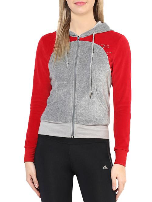 color block hooded jacket - 14041544 - Standard Image - 0