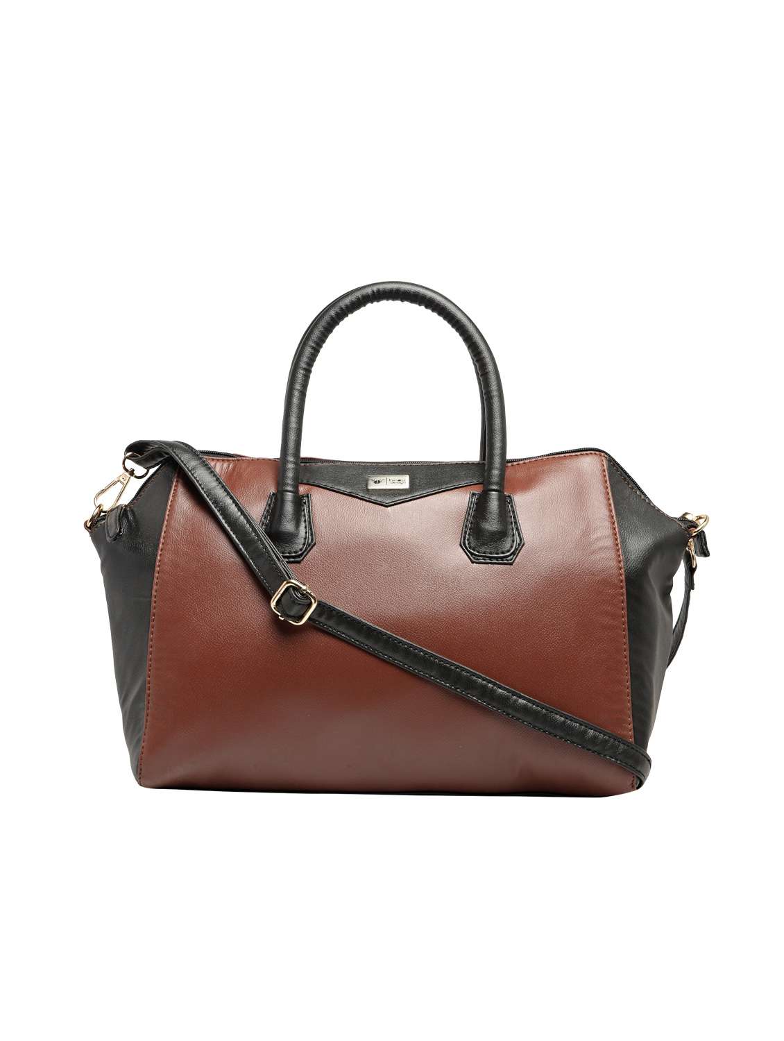 brown leatherette  handbag