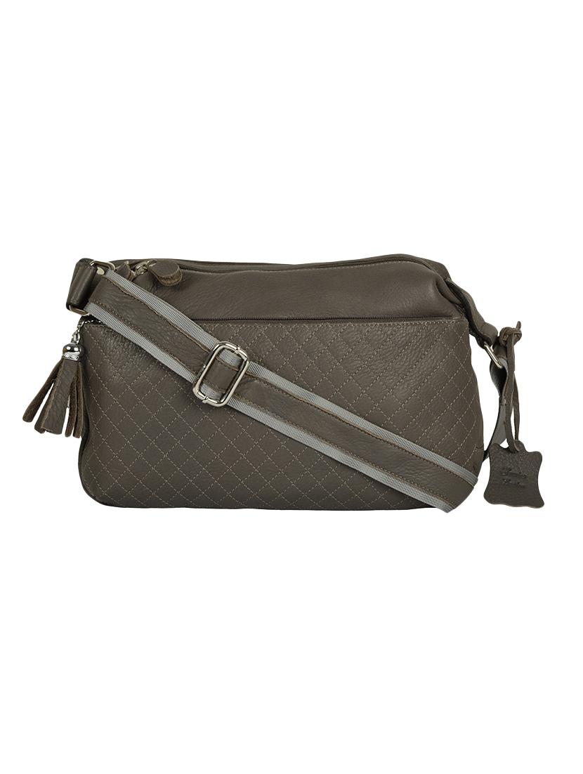 grey leather sling bag - 14047756 - Zoom Image - 0
