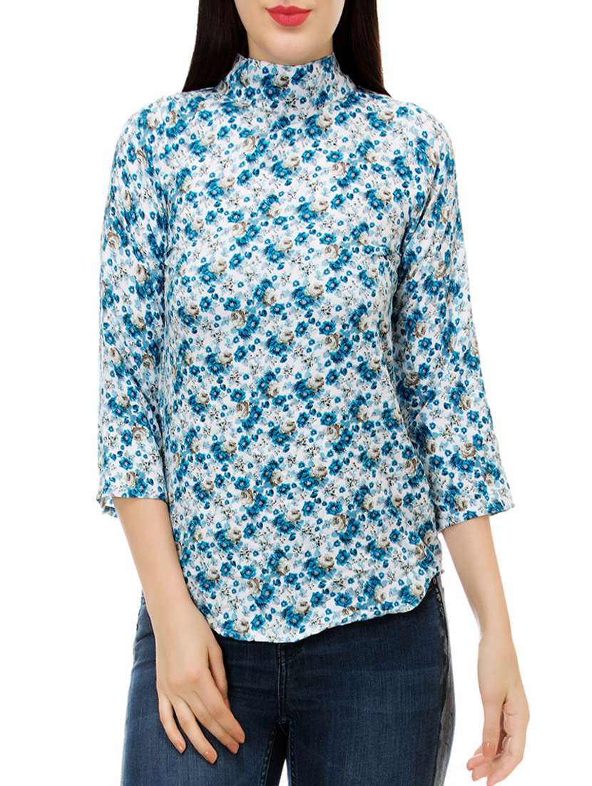 women's straight turtle neck top