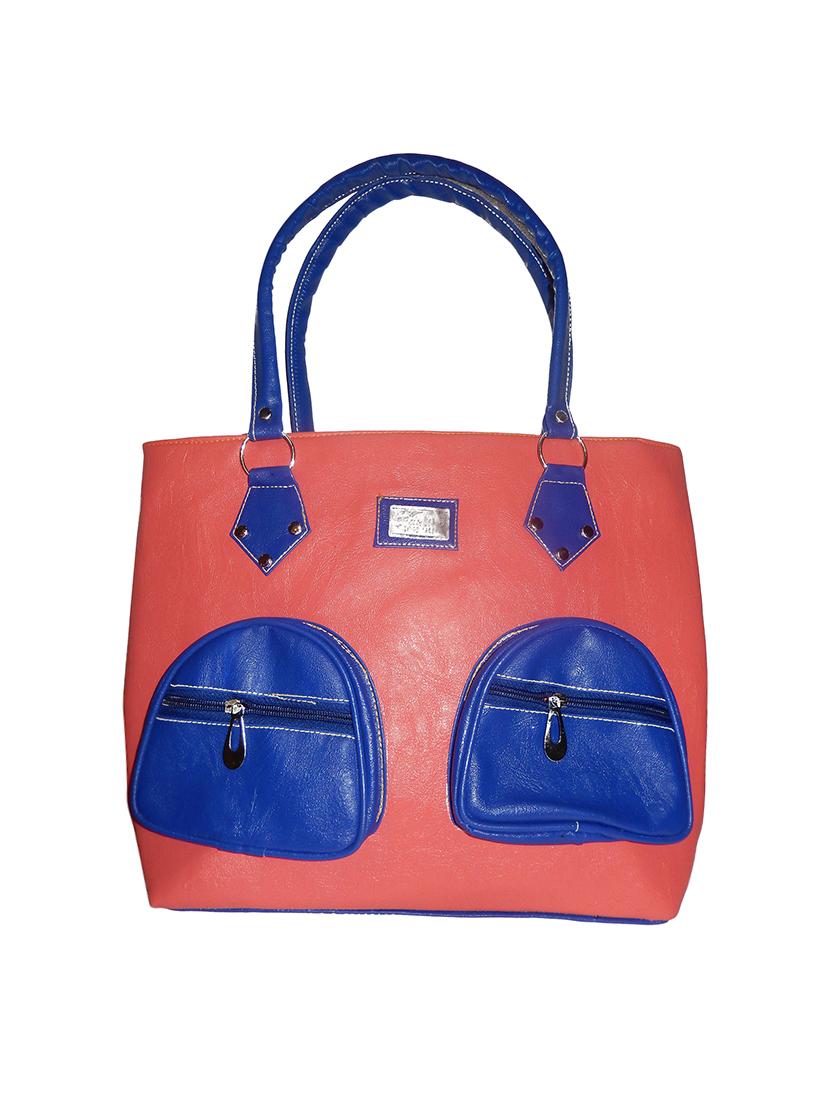 pink leatherette regular handbag - 14052012 - Zoom Image - 0