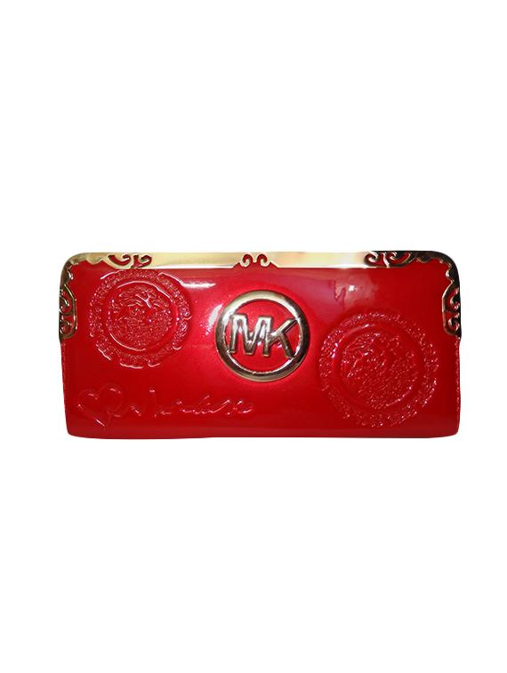 red leatherette regular clutch - 14052040 - Zoom Image - 0