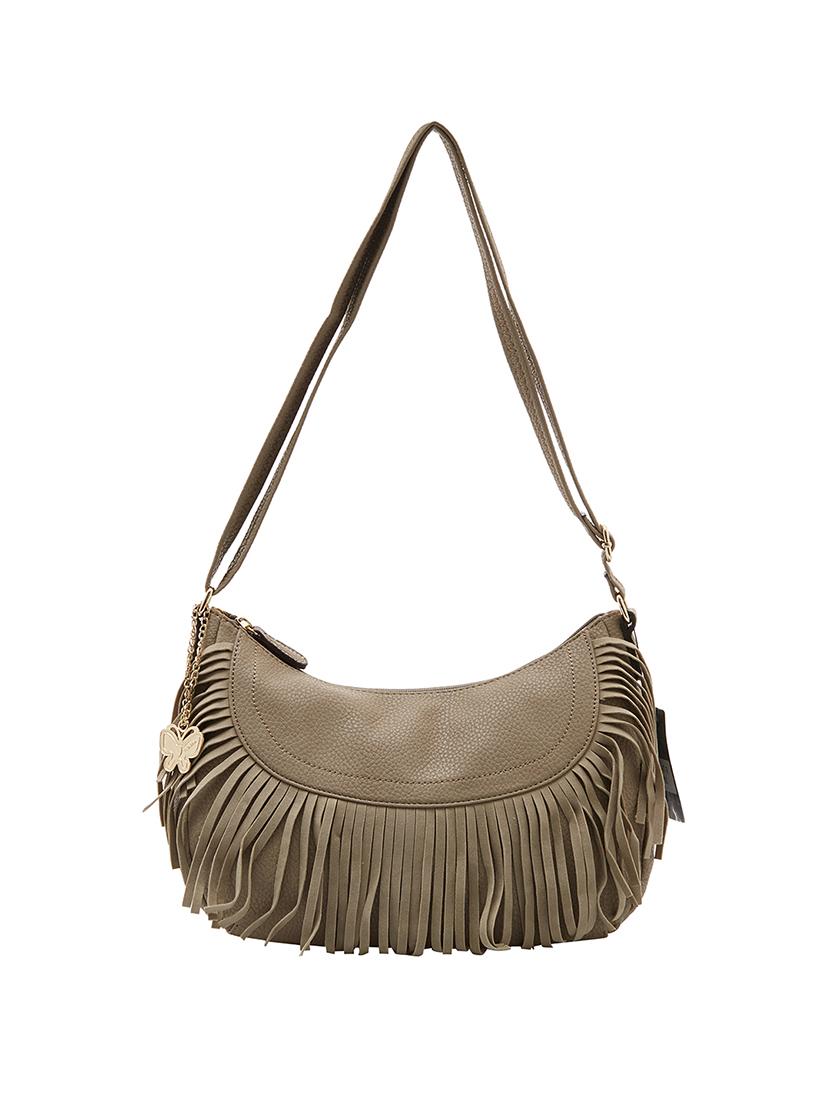 beige leatherette regular sling bag - 14052379 - Zoom Image - 0