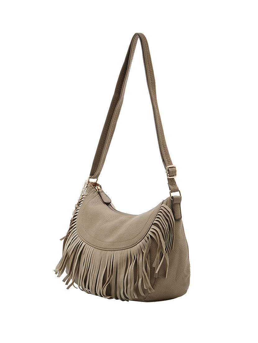 beige leatherette regular sling bag - 14052379 - Standard Image - 3