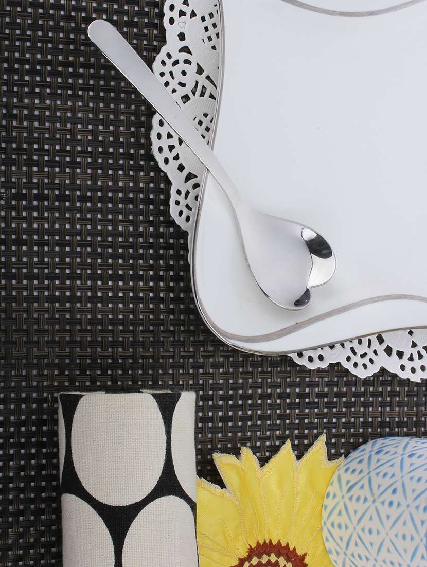 homeish 12 pcs stainless steel heart shaped baby spoons