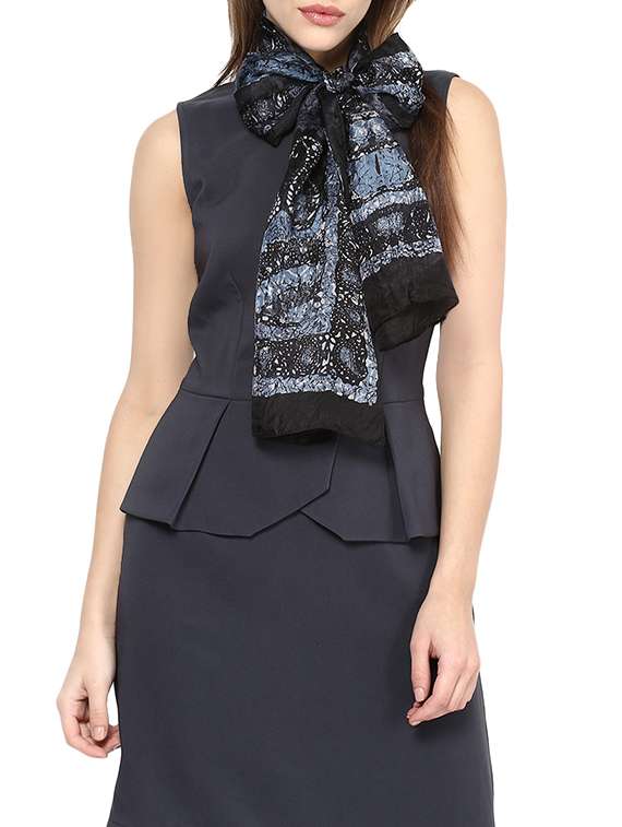 multi colored pure silk stole