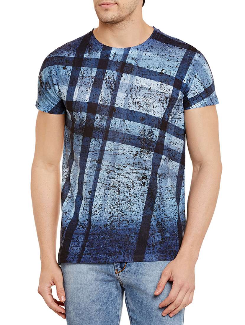 blue polyester t-shirt