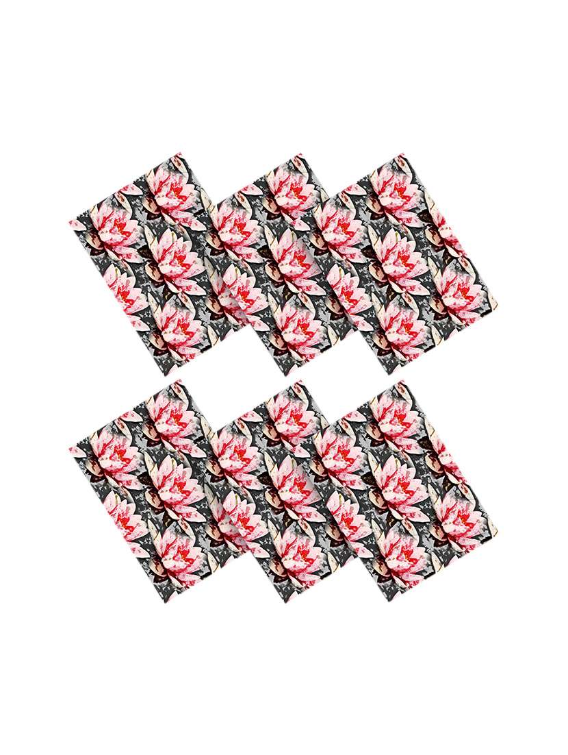 printed polyester table mat set of 6 pcs by ambbi collections