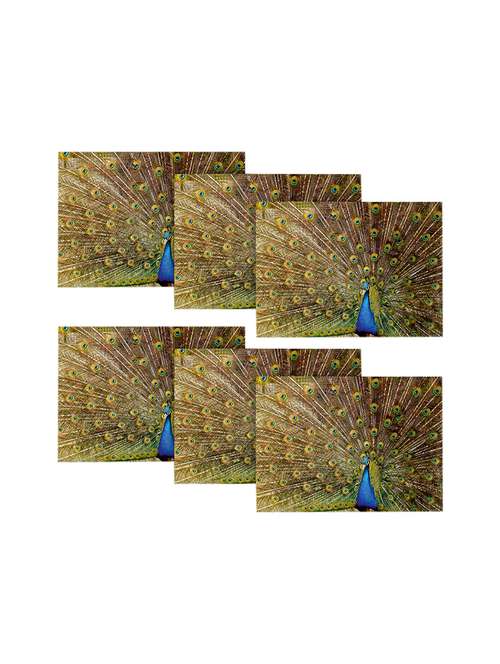 printed polyester table mat set of 6 pcs by ambbi collections - 14078093 - Standard Image - 0