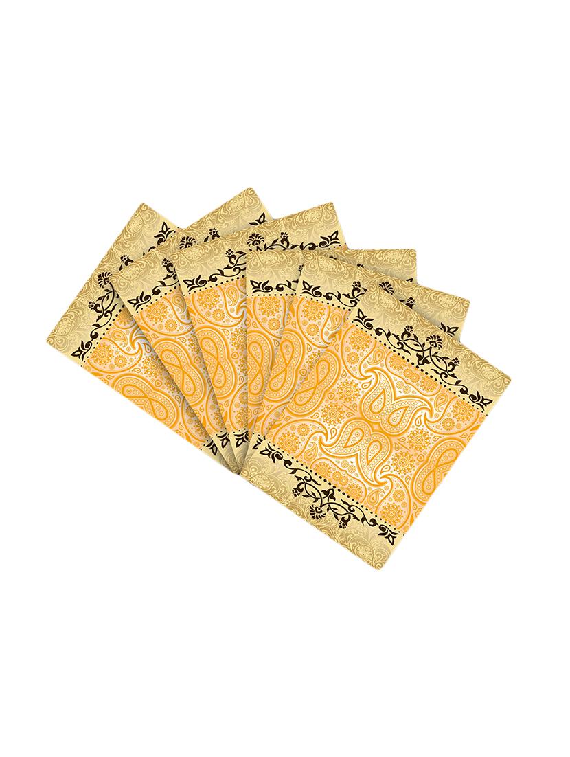 printed polyester table mat set of 6 pcs by ambbi collections - 14078113 - Zoom Image - 0