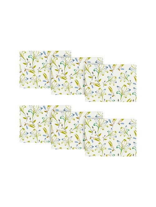 printed polyester table mat set of 6 pcs by ambbi collections - 14078115 - Standard Image - 0