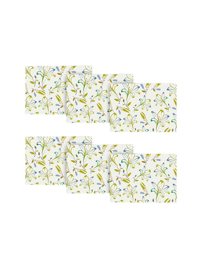 printed polyester table mat set of 6 pcs by ambbi collections - 14078115 - Zoom Image - 0