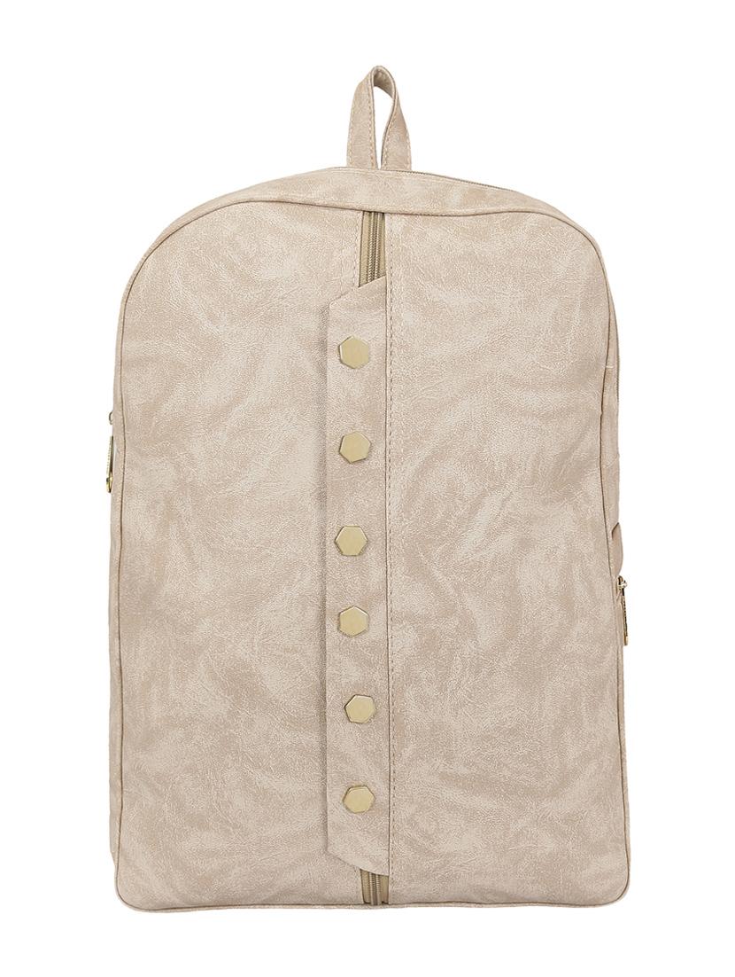 white leatherette fashion backpack - 14082329 - Zoom Image - 0