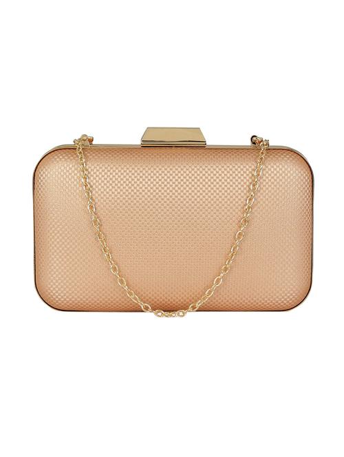 pink metal box clutch - 14082336 -  Standard Image - 0