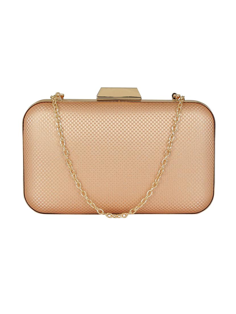pink metal box clutch - 14082336 -  Zoom Image - 0