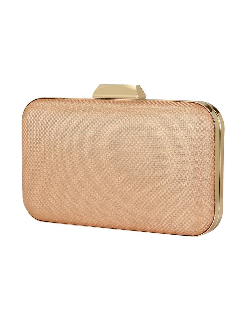 pink metal box clutch - 14082336 - Standard Image - 3