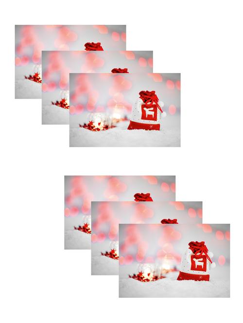 printed polyester table mat set of 6 pcs by ambbi collections - 14085884 - Standard Image - 0
