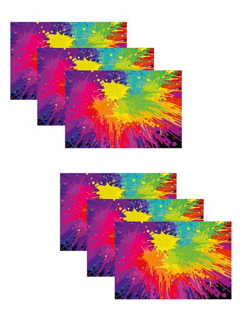 printed polyester table mat set of 6 pcs by ambbi collections - 14085886 -  Standard Image - 0