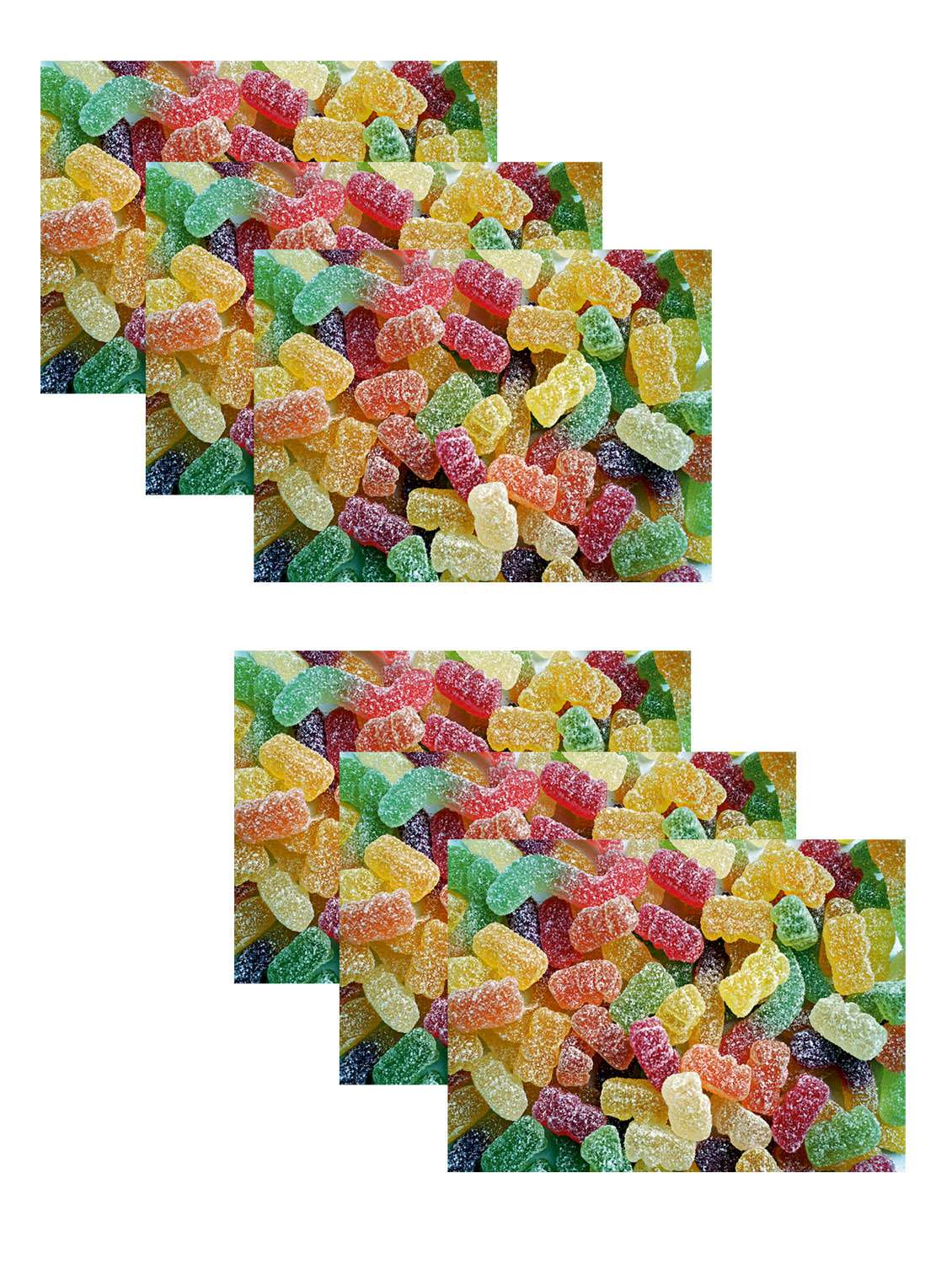 printed polyester table mat set of 6 pcs by ambbi collections