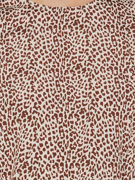 brown animal printed top - 14096312 - Standard Image - 3
