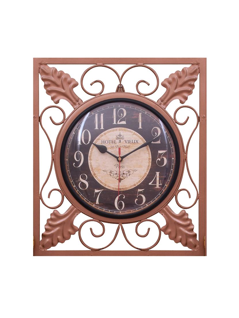 classic iron wall clock by home sparkle - 14096941 -  Zoom Image - 0