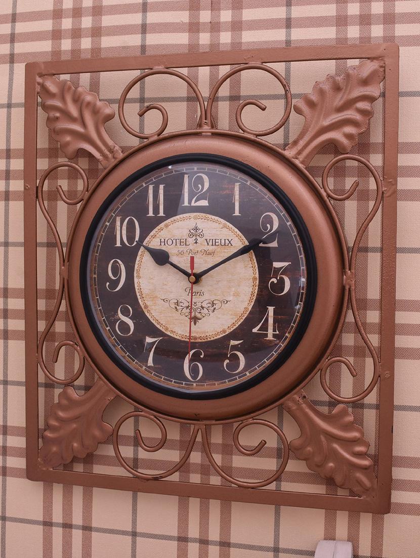 classic iron wall clock by home sparkle - 14096941 - Standard Image - 3