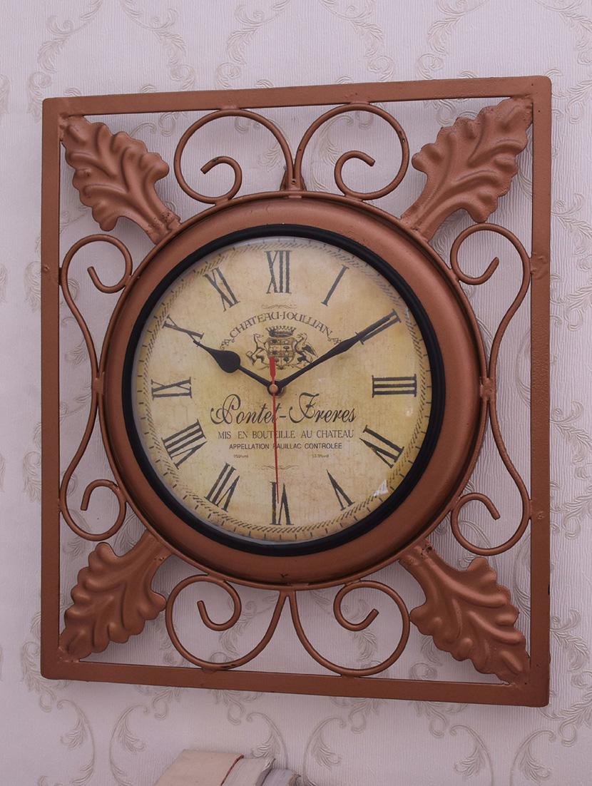 vintage iron wall clock by home sparkle - 14096942 - Standard Image - 3