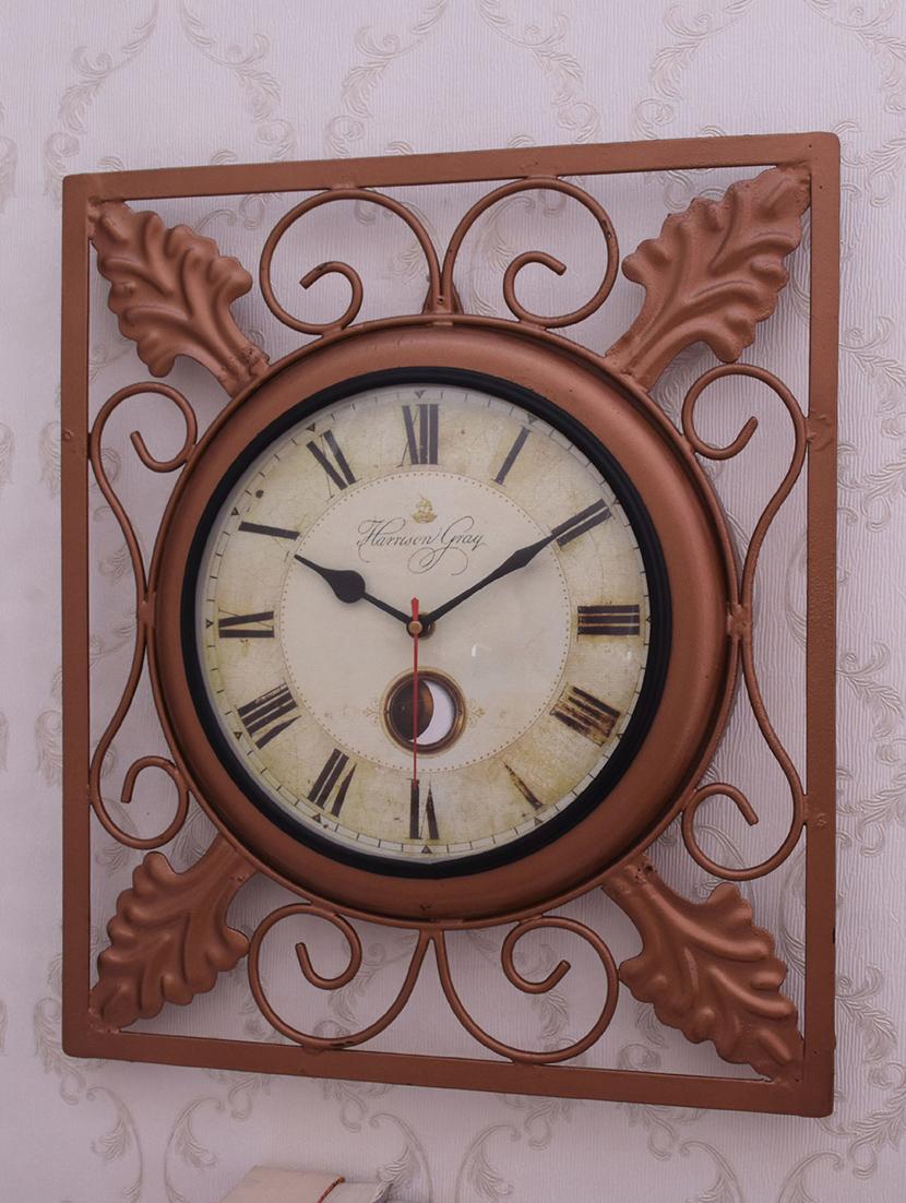 vintage iron wall clock by home sparkle - 14096943 - Standard Image - 3