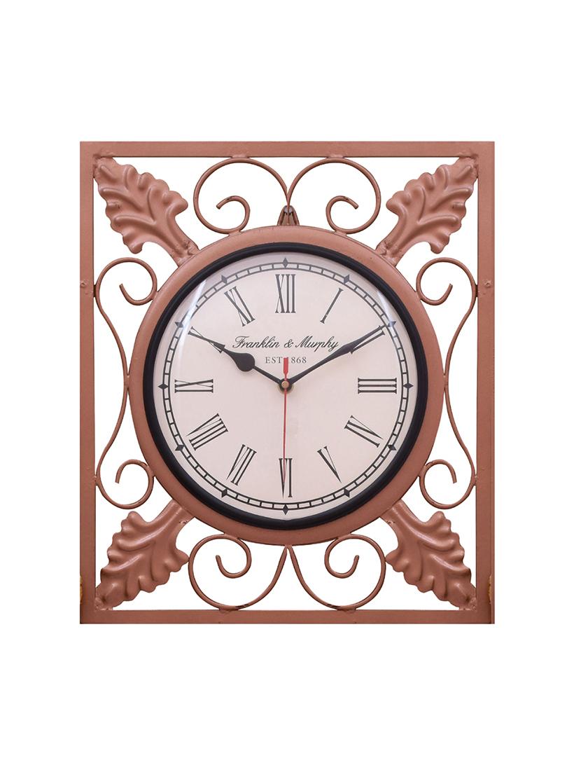 vintage iron wall clock by home sparkle - 14096944 - Zoom Image - 0