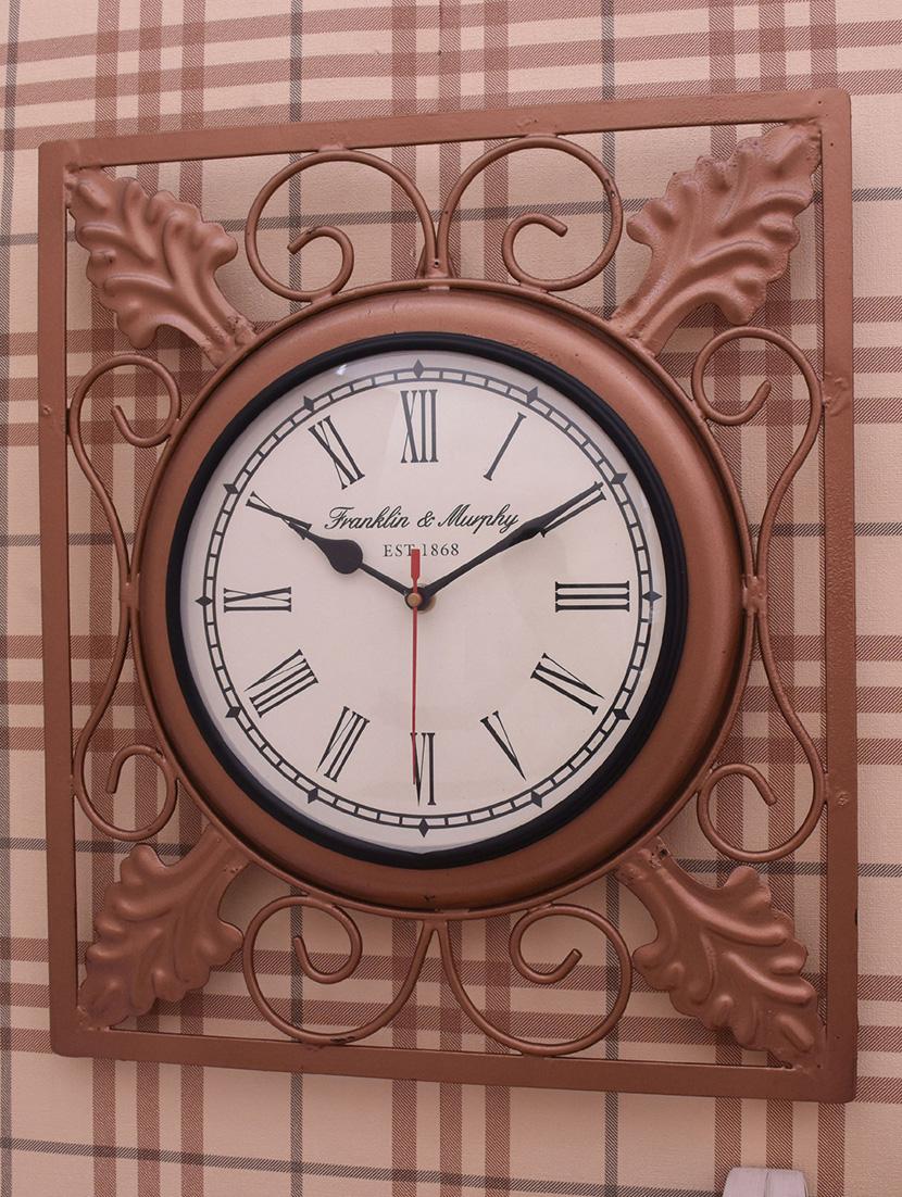 vintage iron wall clock by home sparkle - 14096944 - Standard Image - 3