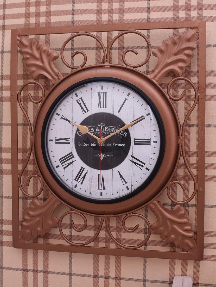 vintage iron wall clock by home sparkle - 14096945 - Standard Image - 3