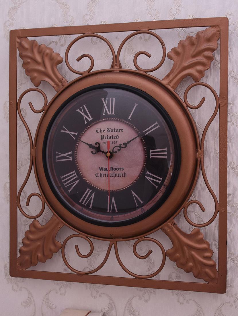 vintage iron wall clock by home sparkle - 14096947 - Standard Image - 3