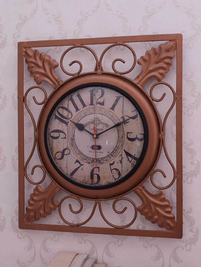 classic iron wall clock by home sparkle - 14096949 - Standard Image - 3
