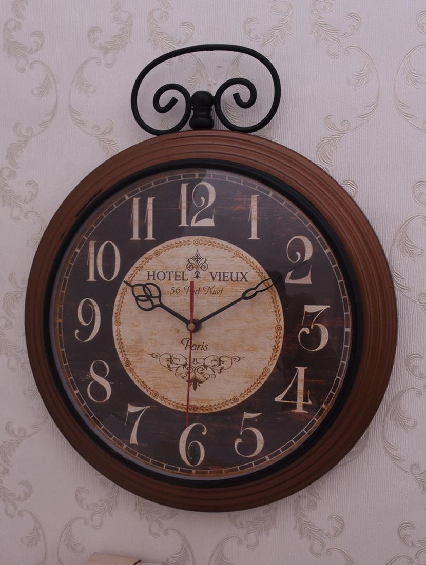 classic iron wall clock by home sparkle - 14096985 - Standard Image - 3