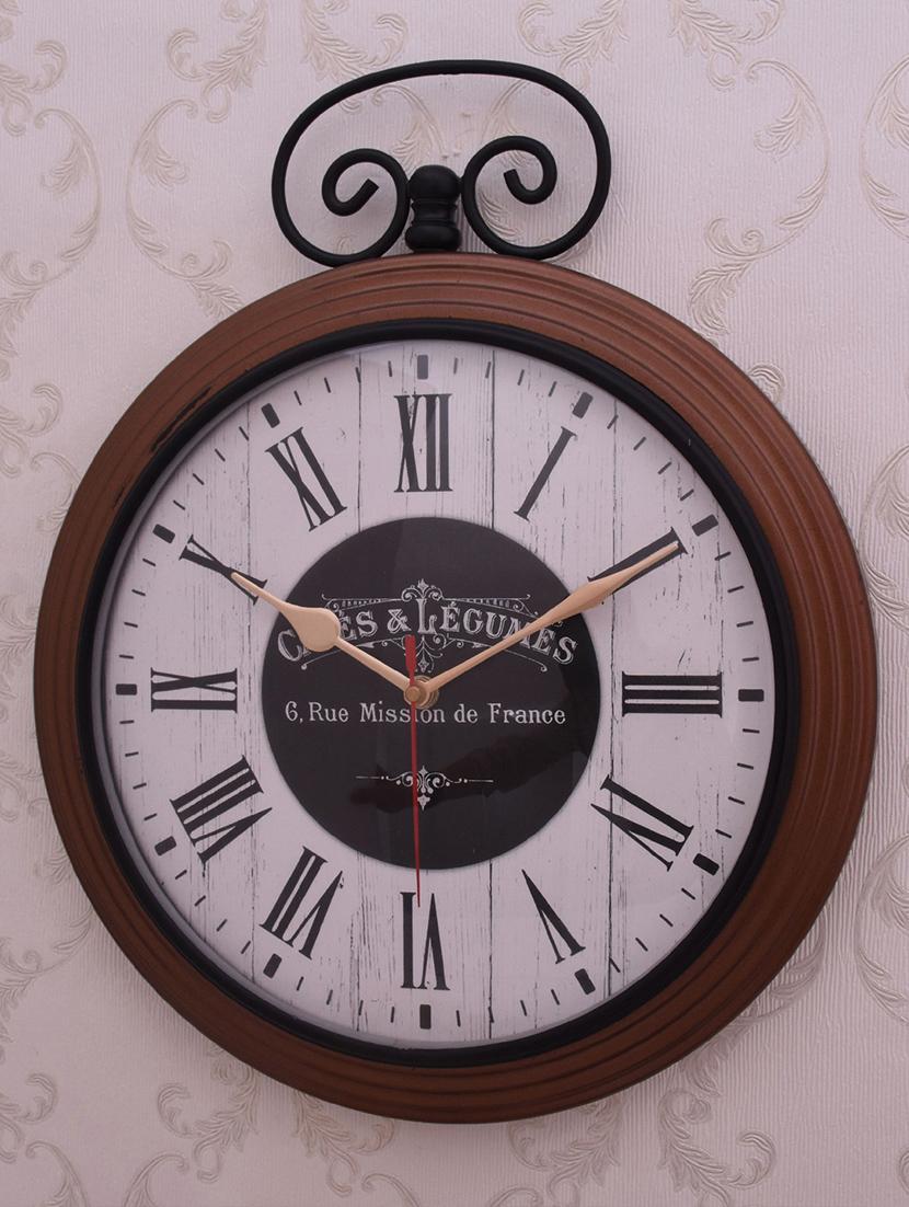 vintage iron wall clock by home sparkle - 14096989 - Standard Image - 3